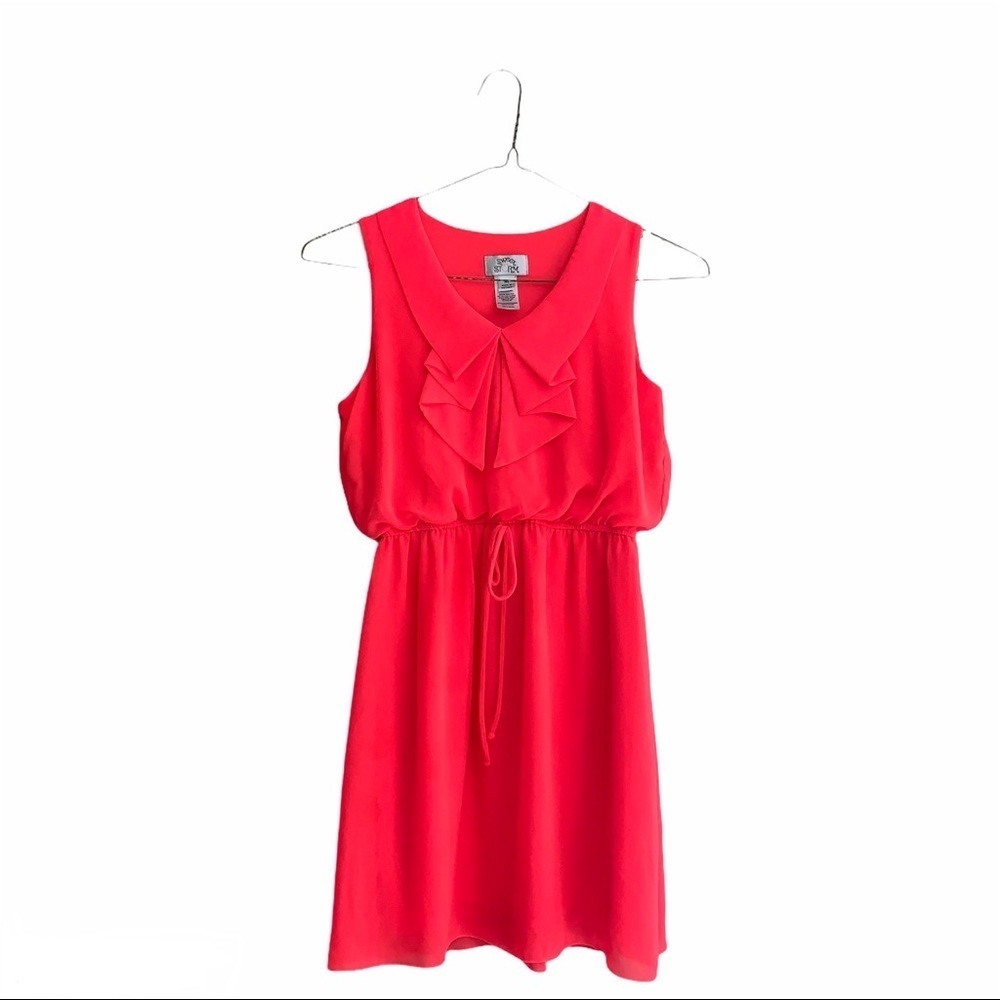 Sweet Storm Neon Pink Lined Dress Size Medium